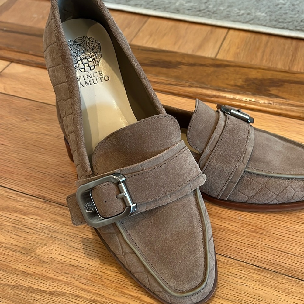 Vince Camuto Brown Suede Loafers